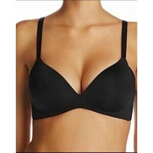 Wacoal Black Ultimate Side Smoother Wireless Bra Size 38DD Molded Cups 852281